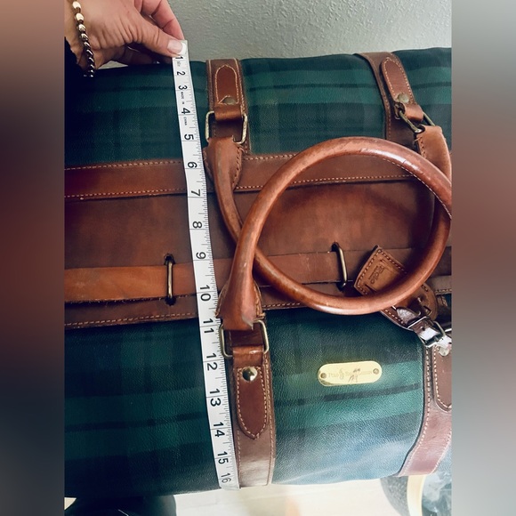 Ralph Lauren Blackwatch Plaid 1990’s extra large duffle - Picture 4 of 8